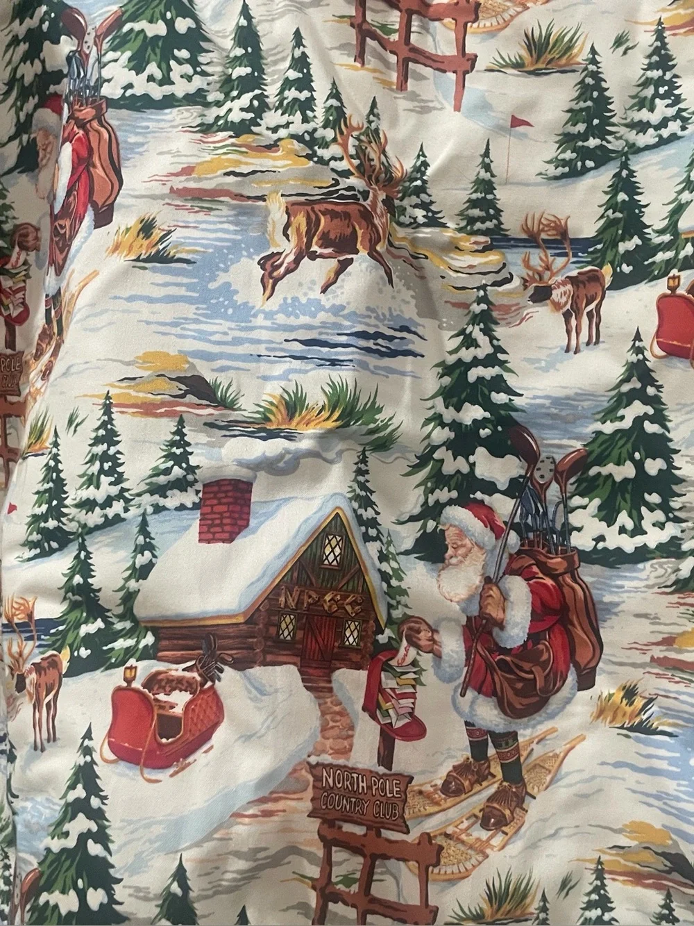 Loudmouth Ladies Golf Skort Christmas Santa North Pole 12